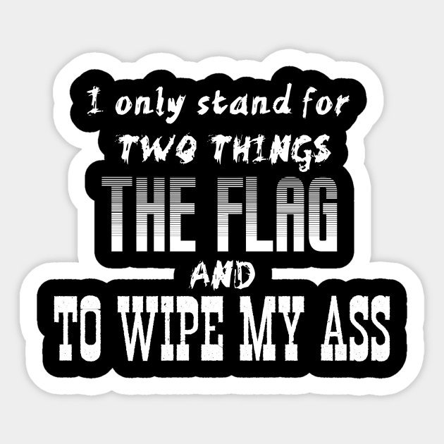 I Stand For Two Things Sticker by HoseaHustle